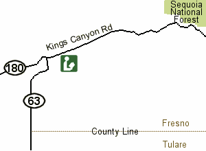 The Bear Mountain Branch Library is on the south side of Highway 180, just east of the George Smith Road turn off.