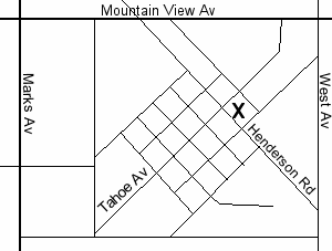 Caruthers Branch Library is on Henderson Road, between Tahoe Avenue and Superior Avenue
