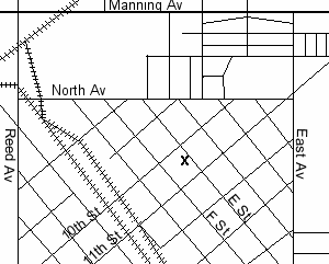 Reedley Library is sounth side of E Street and 10th Street.