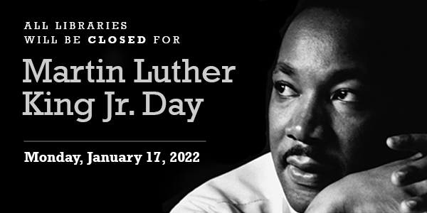 Closed Martin Luther King Jr day