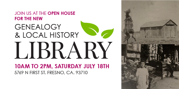 Genealogy and Local Heritage Library open house  