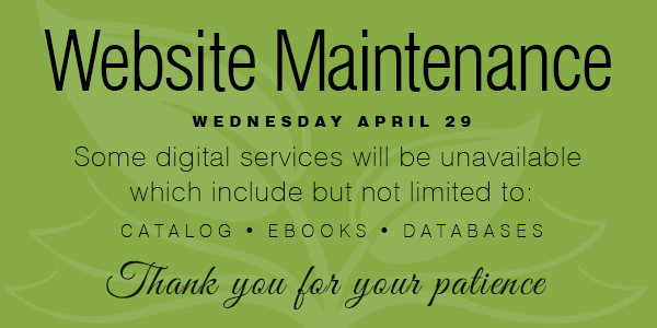Website maintenance some services may be unavailable