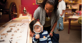 Kid with Magnifying glass